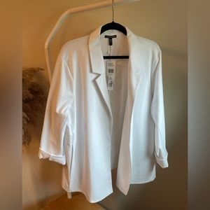 Eileen Fisher White Blazer - Size 2X